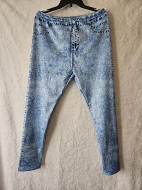 Womens denim style pj pants